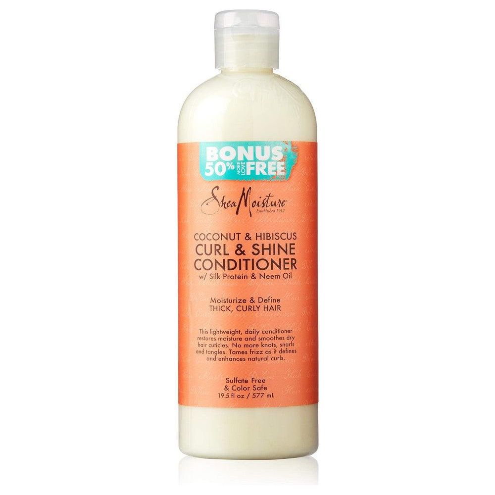 Shea Moisture Health & Beauty Shea Moisture Coconut & Hibiscus Curl & Shine Conditioner [Bonus 50% Free] 19.5 oz