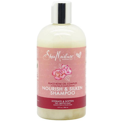 Shea Moisture Health & Beauty Shea Moisture Peace Rose Oil Complex Nourish & Silken Shampoo 384ml