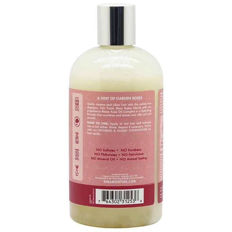 Shea Moisture Health & Beauty Shea Moisture Peace Rose Oil Complex Nourish & Silken Shampoo 384ml