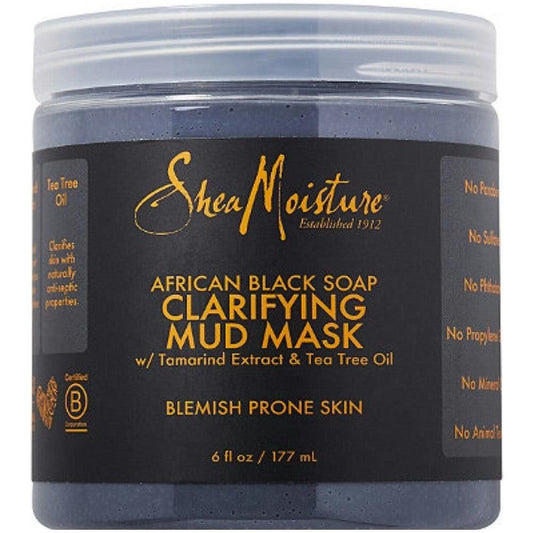 Shea Moisture Health & Beauty Shea MoistureAfrican Black Soap Mud Mask 177ml