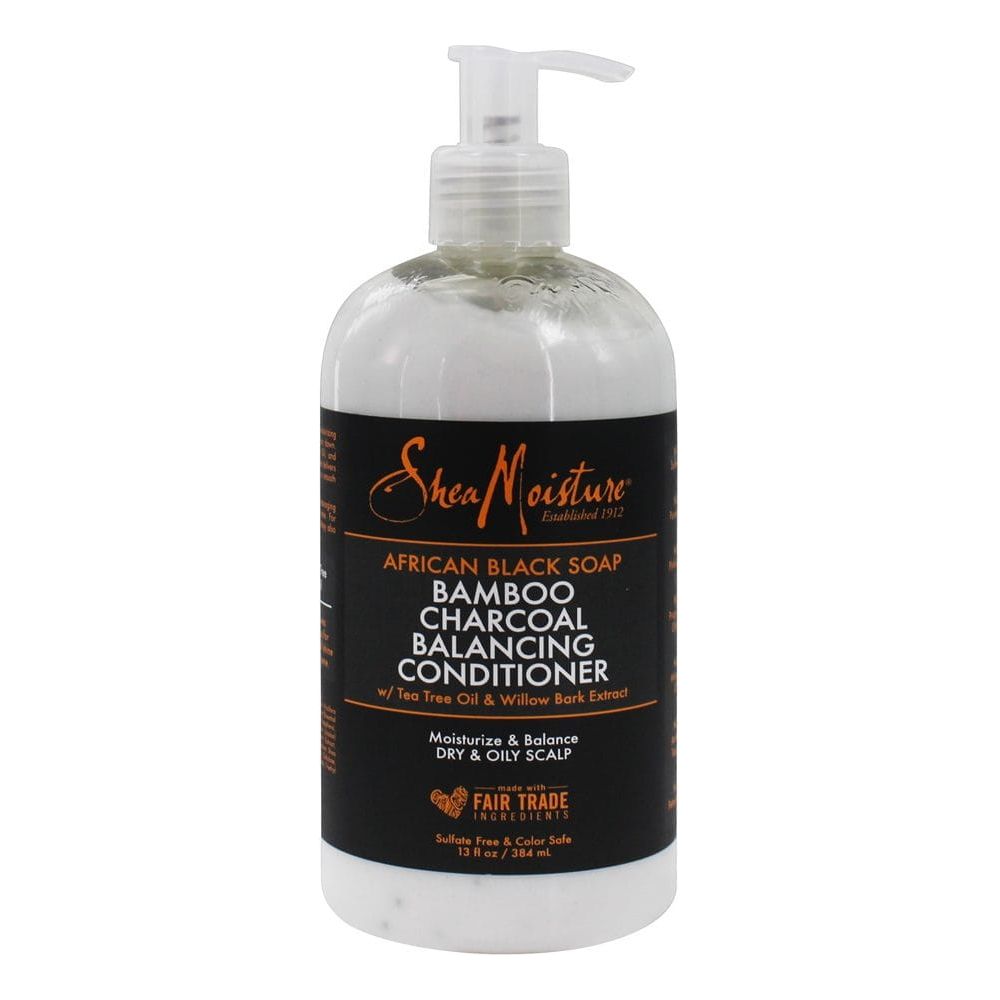 Shea Moisture African Black Soap Bamboo Charcoal Conditioner 384ml