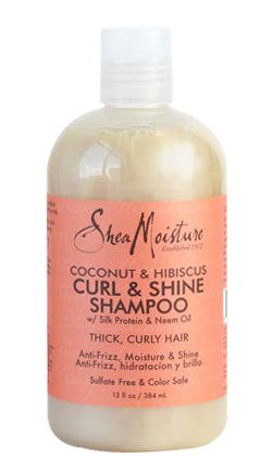 Shea Moisture Coconut & Hibiscus Curl and Shine Shampoo 384ml | gtworld.be 