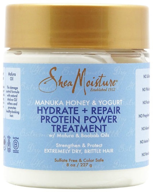 Shea Moisture Manuka Honey & Yogurt Hydrate + Repair Protein Power Treatment 227g | gtworld.be 