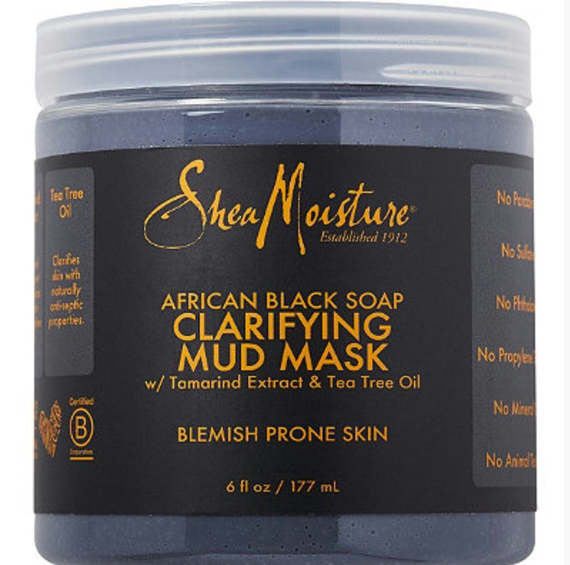 Shea MoistureAfrican Black Soap Mud Mask 177ml | gtworld.be 