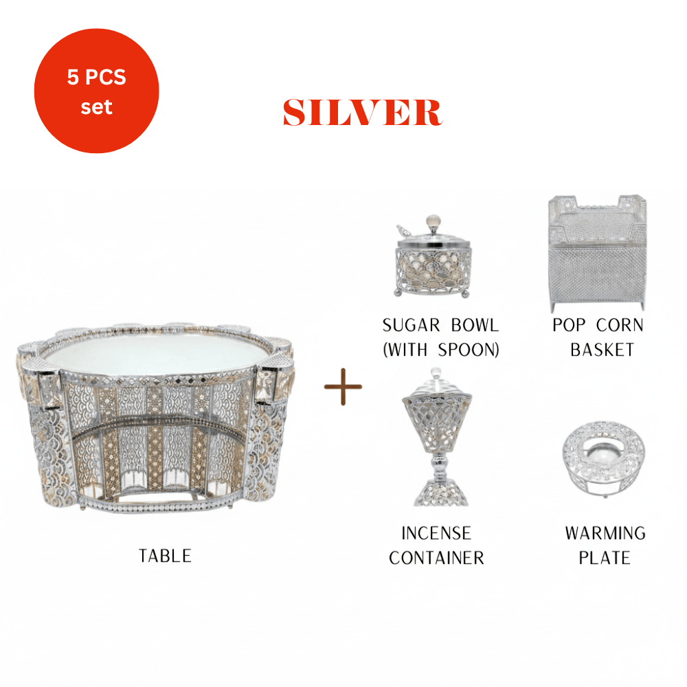 Shewhat Health & Beauty Shewhat 5pcs Rekebot Set Oval 2 (Gold & Silver)