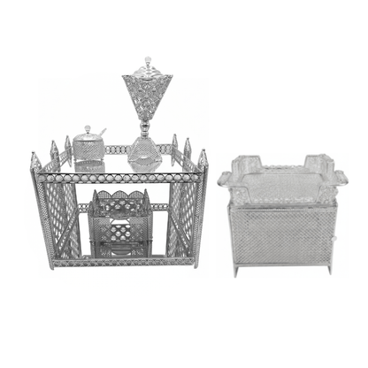 Shewhat Health & Beauty Silver Shewhat 5pcs Rekebot Set Square 1 (Gold & Silver)