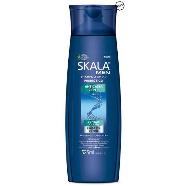 Skala Anticaspa Men Anti Dandruff Shampoo 2em1 325ml