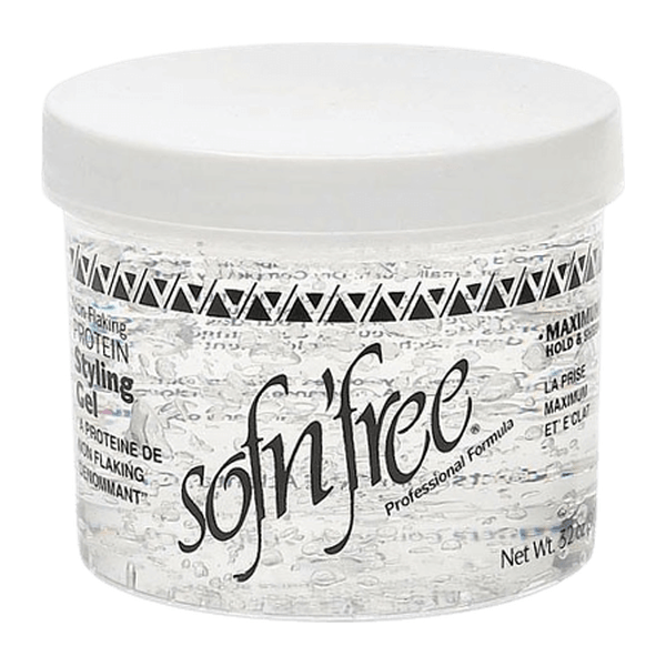 sofn'free Health & Beauty 32oz Sofn'free Non-Flaking Protein Styling Gel Clear (6/16/32)oz
