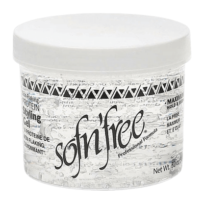 sofn'free Health & Beauty 32oz Sofn'free Non-Flaking Protein Styling Gel Clear (6/16/32)oz