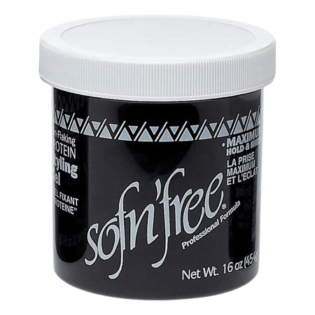 Sofn'free Non Flaking Protein Styling Gel Black 473ml | gtworld.be 