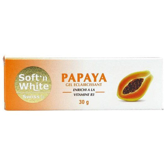 Soft'n White Health & Beauty Swiss Soft'n White Papaya Lightening Gel 30g