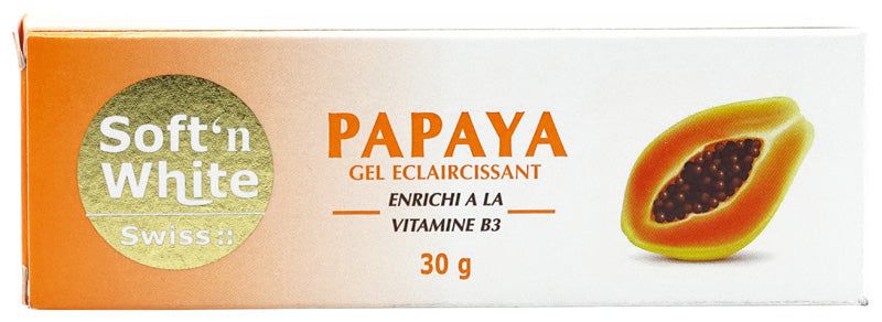Swiss Soft'n White Papaya Lightening Gel 30g | gtworld.be 