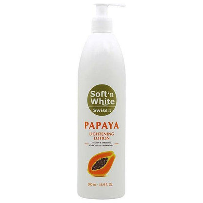 Swiss Soft'n White Papaya Lightening Lotion 500ml