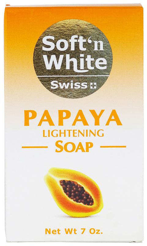 Swiss Soft n White Papaya Lightening Soap 200g | gtworld.be 