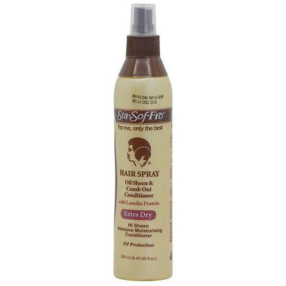 Sta-Sof-Fro Health & Beauty Sta-Sof-Fro Hair Spray Oil Sheen and Comb Out Conditioner with Lanolin, Protein 250ml