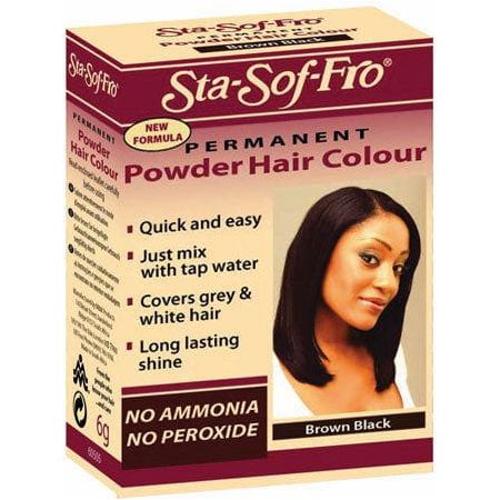 Sta-Sof-Fro Permanent Powder Hair Color, Brown Black - GT World of Beauty