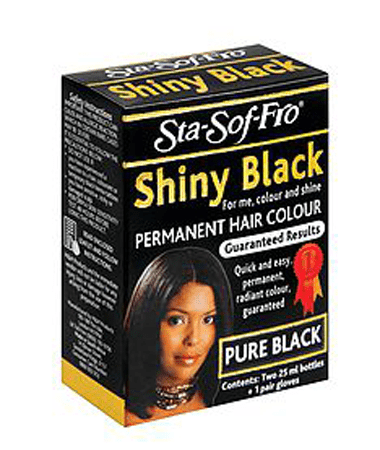 Sta-Sof-Fro Shiny Black Permanent Hair Color Pure Black 50ml | gtworld.be 