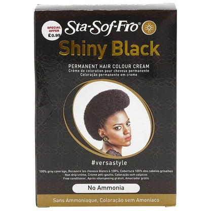 Sta-Sof-Fro Shiny Black Permanent Hair Colour Cream