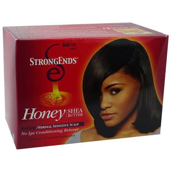 StrongEnds Health & Beauty Strong Ends Honey & Shea Butter One App. Relaxer Kit Regular