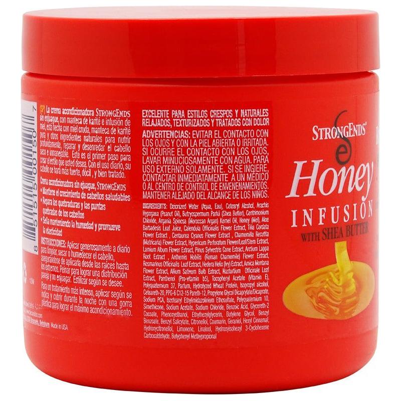 StrongEnds Health & Beauty StrongEnds Honey Infusion with Shea Butter Leave-In Conditioner Repair & Detangle Cream 453g