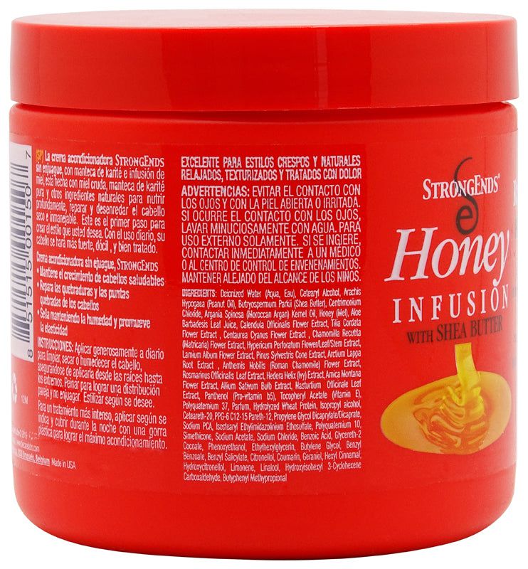 StrongEnds Honey Infusion with Shea Butter Leave-In Conditioner Repair & Detangle Cream 453g | gtworld.be 
