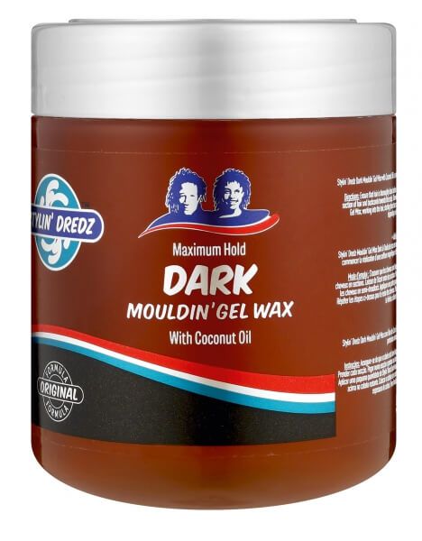 Stylin Dredz Maximum Hold Dark Mouldin' Gel Wax With Coconut Oil 500 ml | gtworld.be 