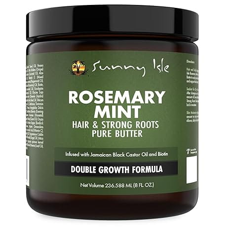 Sunny Isle Health & Beauty 8oz Sunny Isle Rosemary Mint Hair and Strong Roots Butter (2oz/4oz/8oz)