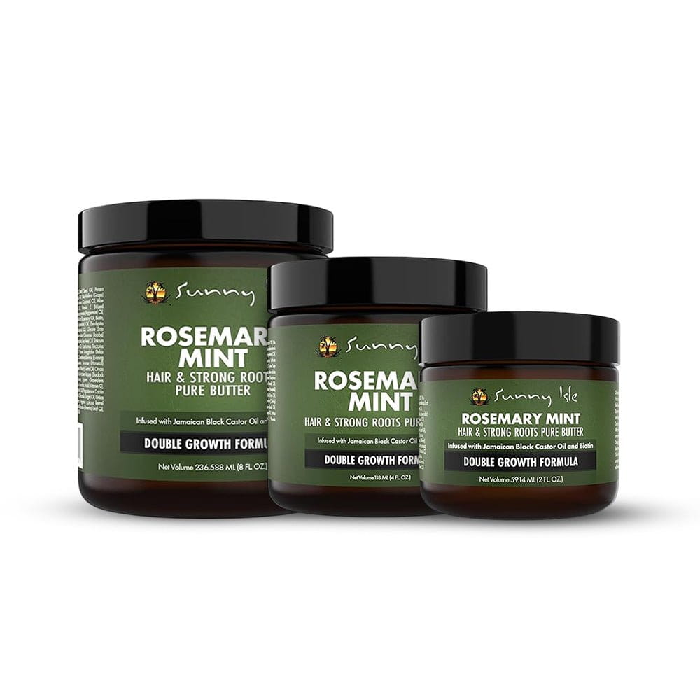 Sunny Isle Health & Beauty Sunny Isle - Beurre capillaire fortifiant à la menthe et au romarin (2oz/4oz/8oz)