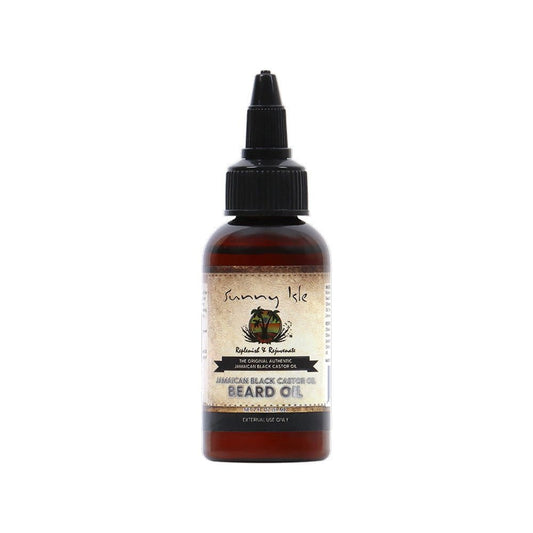 Sunny Isle Health & Beauty Sunny Isle - Huile à barbe à l'huile de ricin noire jamaïcaine 2 oz