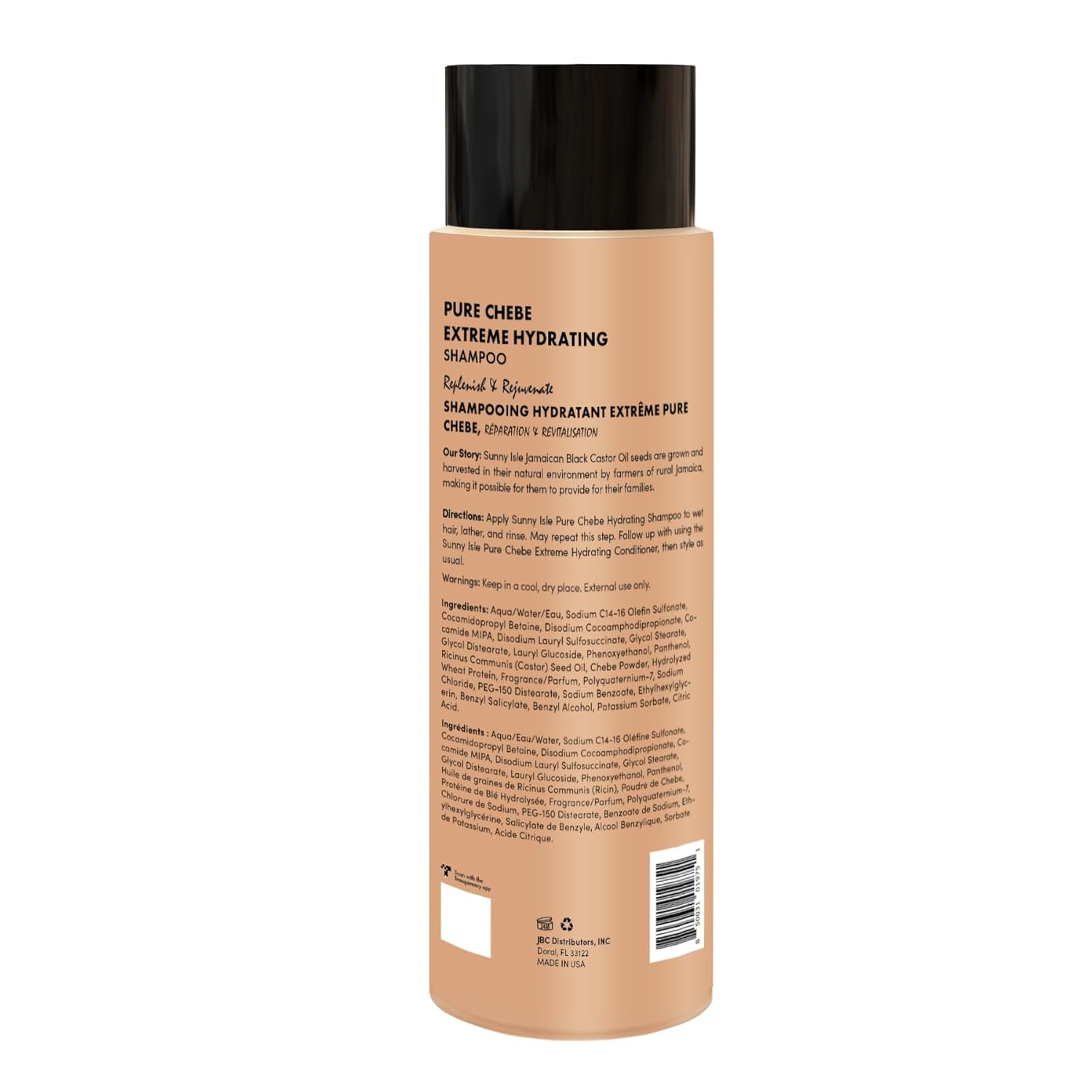 Sunny Isle Health & Beauty Sunny Isle Pure Chebe Extreme Hydrating Shampoo 12oz