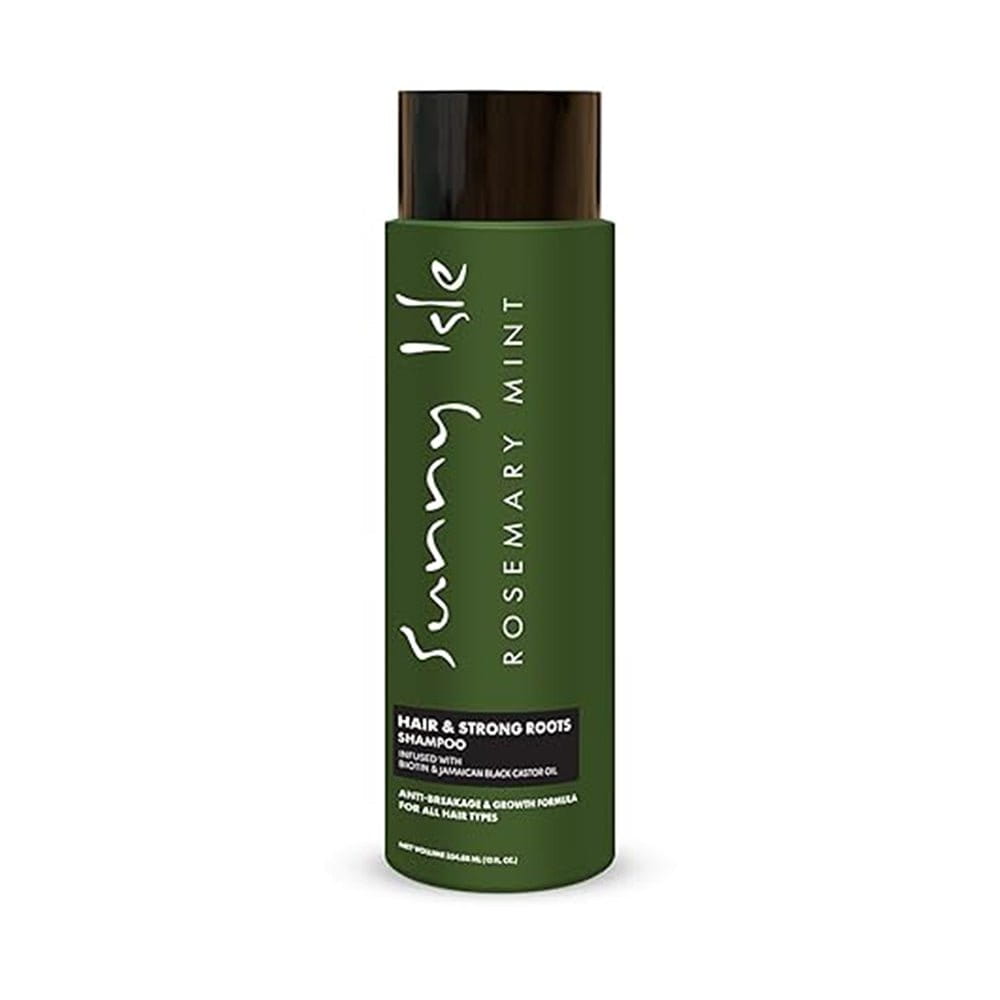 Sunny Isle Health & Beauty Sunny Isle - Shampoing fortifiant pour cheveux et racines à la menthe et au romarin 12oz