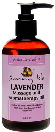 Sunny Isle Lavender Massage and Aromatherapy Oil 236ml | gtworld.be 