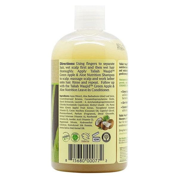 Taliah Waajid Health & Beauty Taliah Waajid Green Apple & Aloe with Coconut Nutrition Shampoo 355ml