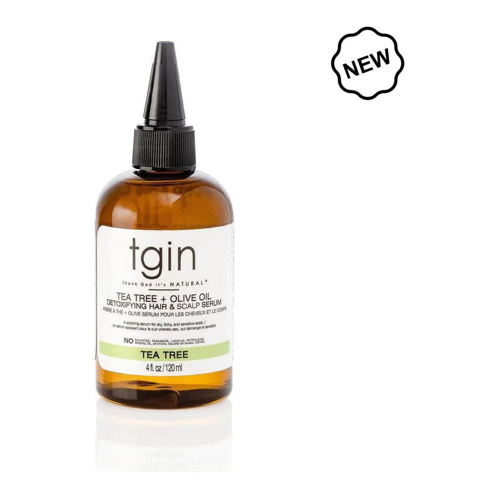 TGIN Health & Beauty Tgin Tea Tree + Olive Oil Detoxifying Hair & Scalp Serum 4oz