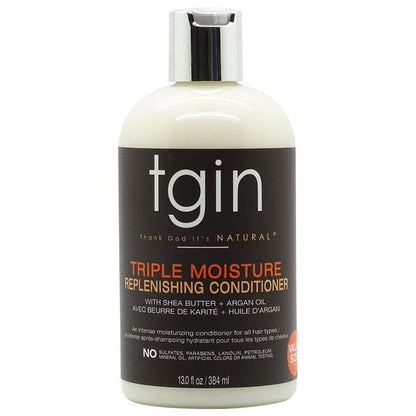 TGIN Triple Moisturize Replenishing Conditioner with Shea Butter + Argan Oil 384ml | gtworld.be 