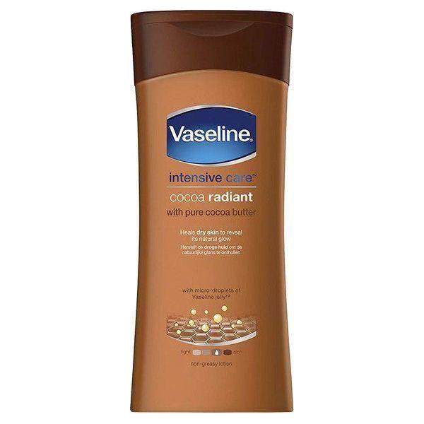 Vaseline Health & Beauty 200ml Vaseline – Lotion corporelle éclatante au cacao intensif au beurre de cacao pur