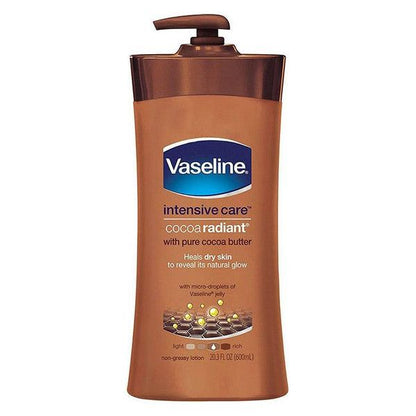Vaseline Health & Beauty 600ml Vaseline Intensive Care Cocoa Radiant with Pure Cocoa Butter