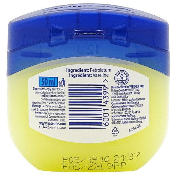 Vaseline Health & Beauty Vaseline Pure Petroleum Jelly 50ml