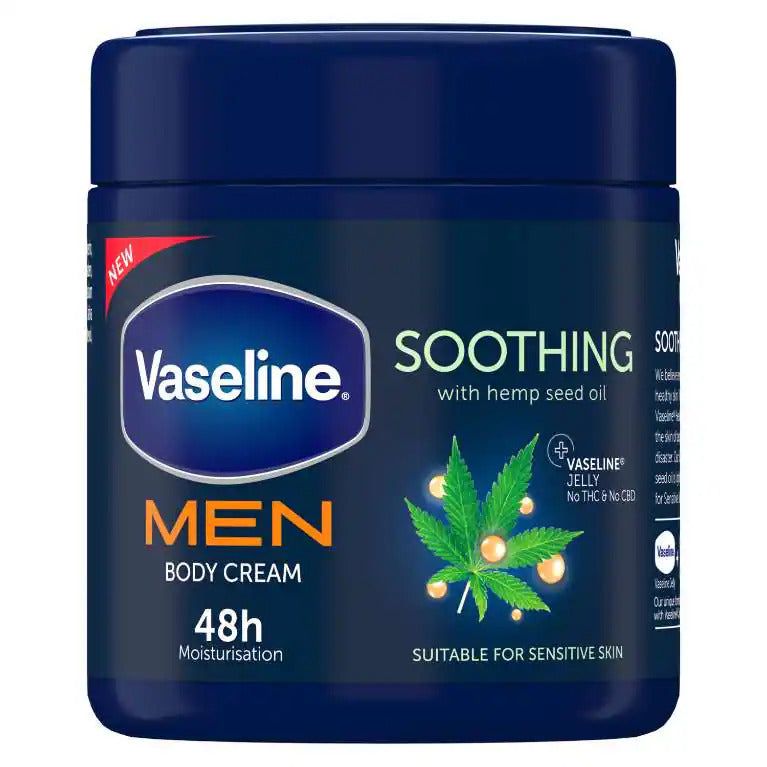 Vaseline Men Soothing Body Cream 400ml | gtworld.be 
