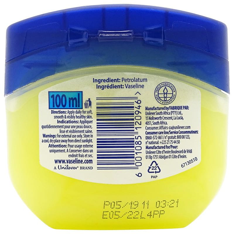 Vaseline Pure Petroleum Jelly 100ml | gtworld.be 