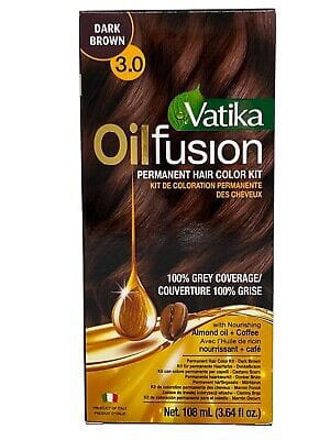 Vatika Oil Fusion Permanent Hair Colour Kit 108ml | gtworld.be 