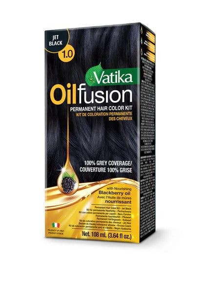 Vatika Oil Fusion Permanent Hair Colour Kit 108ml | gtworld.be 