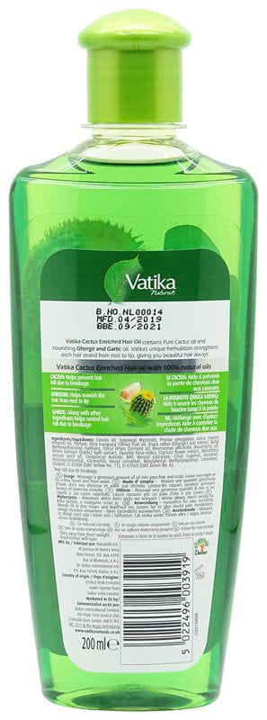 Vatika Cactus Enriched Hair Oil 200ml | gtworld.be 