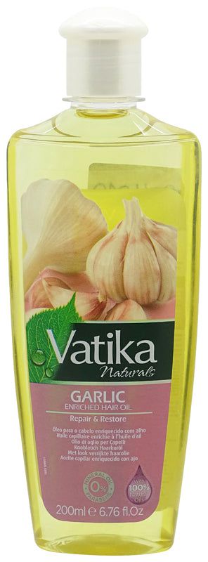 Vatika Naturals Knoblauch-angereichertes Haaröl 200ml | gtworld.be 