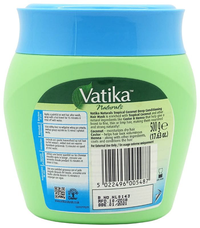 Vatika Vatika Tropical Coconut Hair Mask 500g