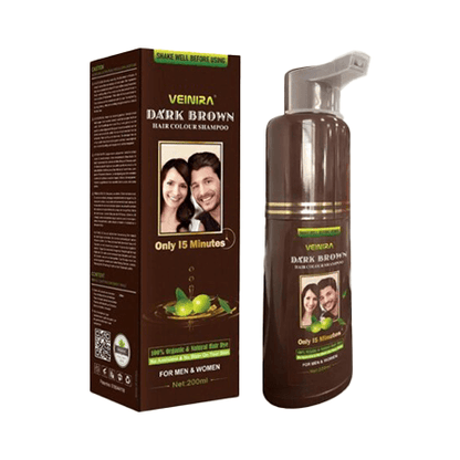 Veinira Health & Beauty Veinira Hair Colour Shampoo Black/Dark Brown 200ml