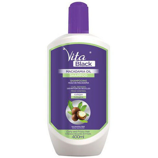 Vita Black Macadamia Oil Shampoo 400Ml | gtworld.be 