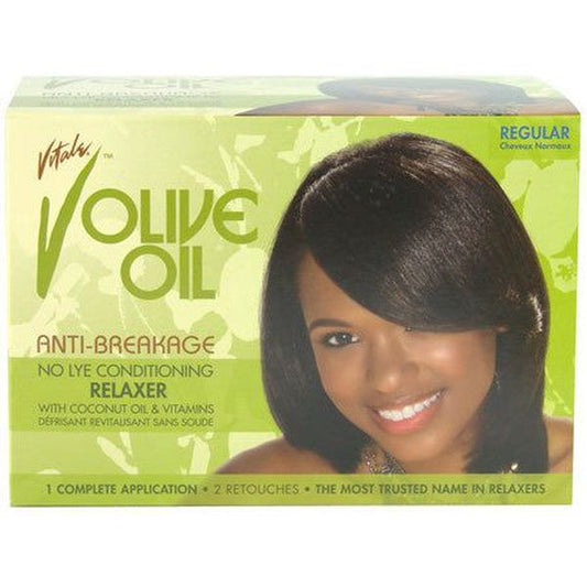 Vitale Health & Beauty Olive Oil No-Lye Relaxer Kit Regular One Application