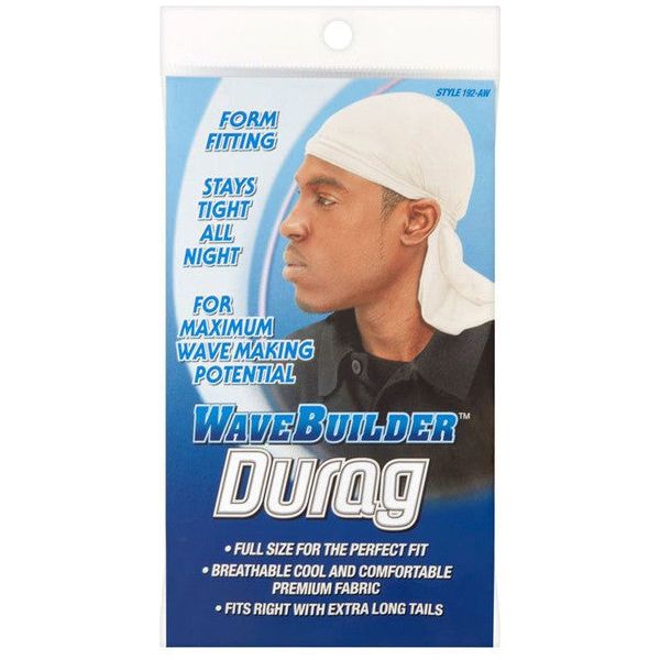 WaveBuilder Health & Beauty WaveBuilder Durag - White