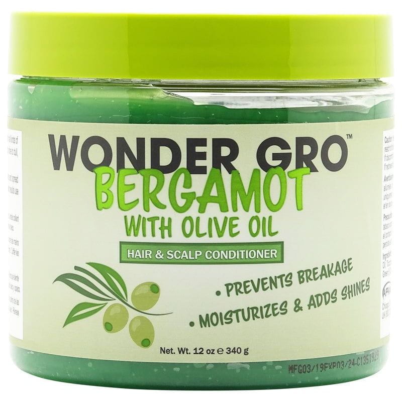 Wonder Gro Health & Beauty Wonder Gro Bergamot with Olive Oil Hair & Scalp Conditioner 340g